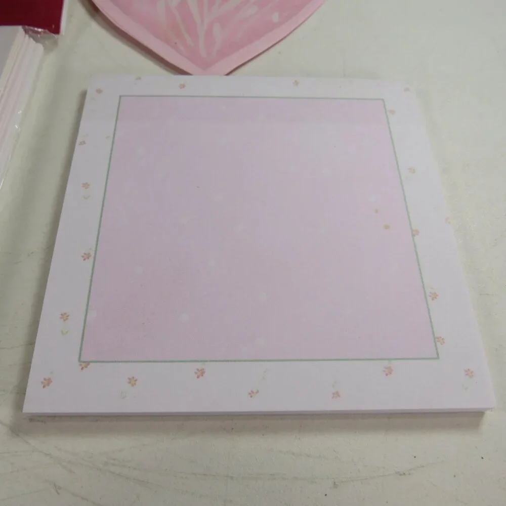 Heart Cards (4 new packages with 8 cards/envelopes each) and sticky notes